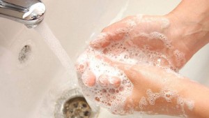 Handen wassen